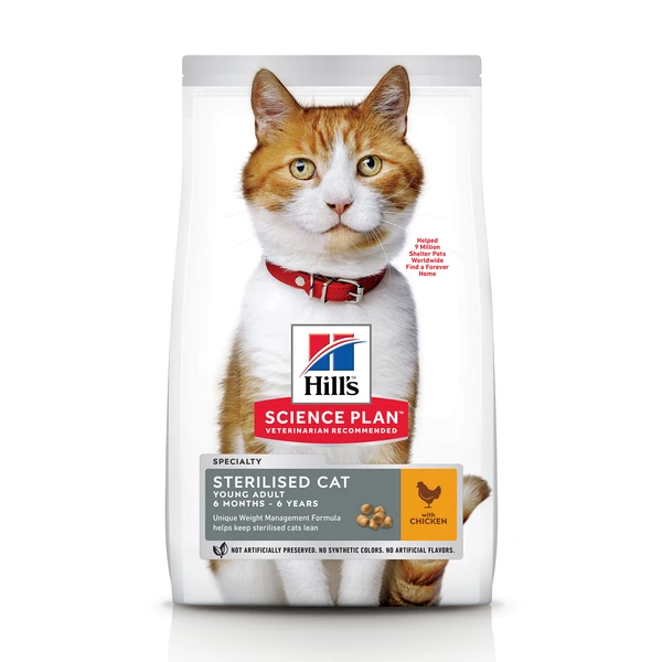 Hills Hill’s Feline Adult Sterilised Cat Kip – Kattenvoer – 1.5 Kg