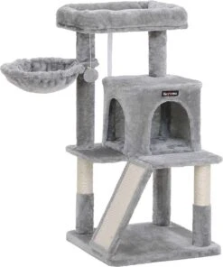 Rootz Krabpaal – Kattenhuis – Krabpaal – Krabpalen Voor Katten – 48 X 48 X 96 Cm (LxBxH)