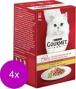4x Gourmet Mon Petit – Gevogelte – Kattenvoer – 6x50g