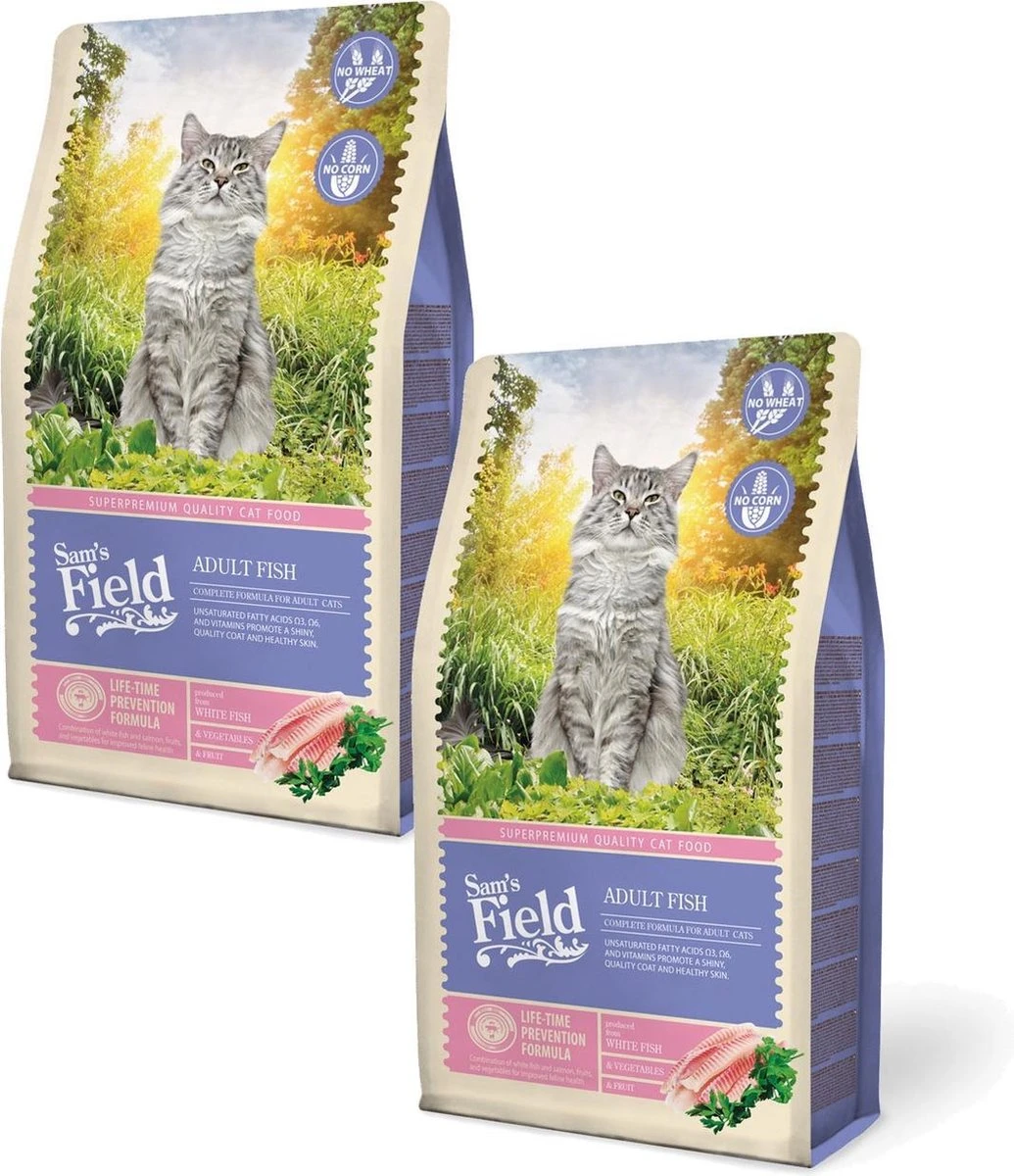 Sam’s Field Cat Adult Vis – Kattenvoer – 2 X 2.5 Kg 3 Sam’s Field Cat Adult Vis – Kattenvoer – 2 X 2.5 Kg