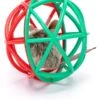 Nobleza Kattenbal Met Piepende Muis – Kattenspeelgoed – Kitten Speelgoed – Katten Speelbal – Speelmuis – Piepende Muis – Katten Muis – Groen / Rood -Dieren Benodigdheden Winkel 1047x1200