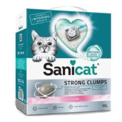 2x 10L Strong Clumps Sanicat Kattenbakvulling Klonterend