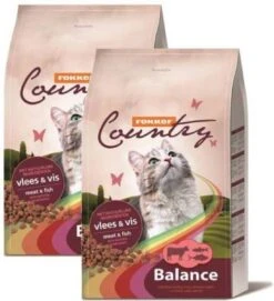 Fokker Kat Country Balance Vlees & Vis Kattenvoer 2x 10 Kg