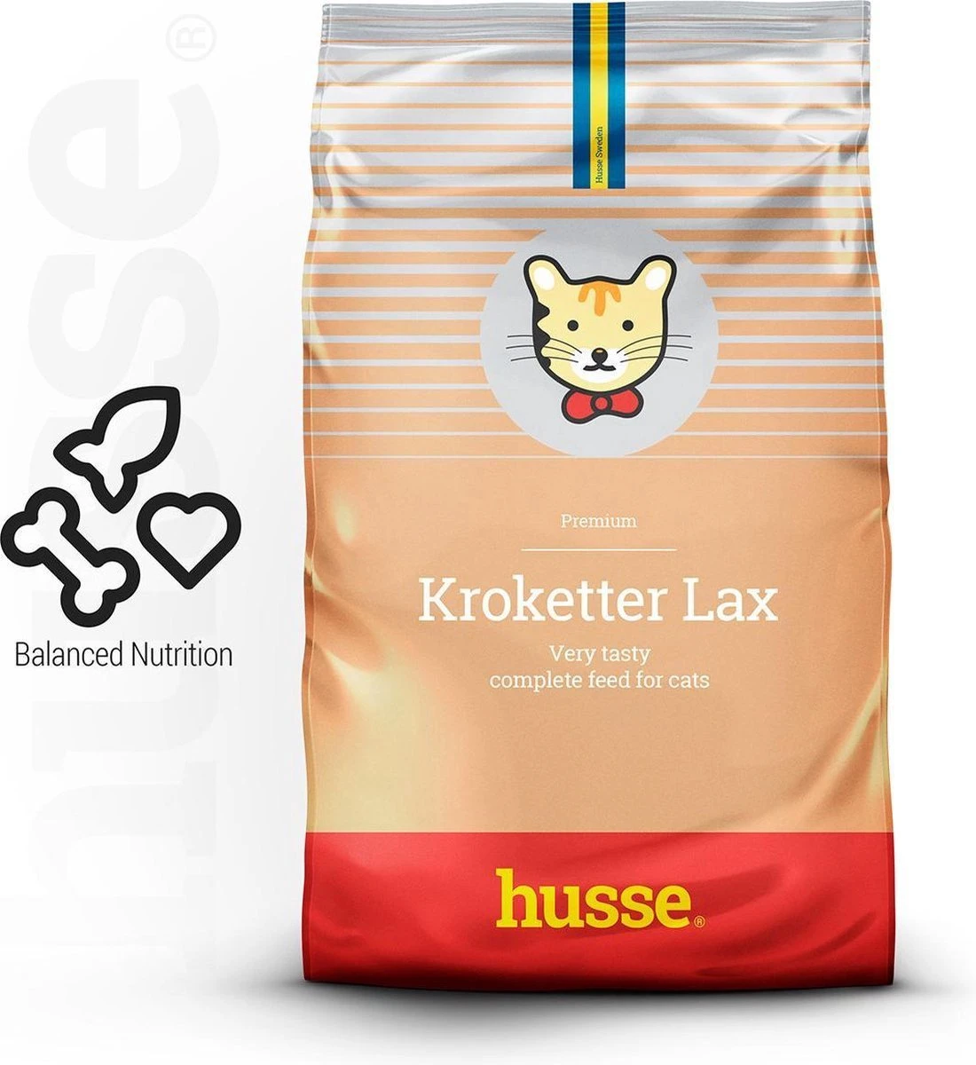 Husse Kroketter Lax – Kattenvoer – 3 X 2 Kg 3 Husse Kroketter Lax – Kattenvoer – 3 X 2 Kg