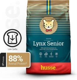 Husse Opus Lynx Senior Graanvrij Kattenvoer – 2 X 7 Kg