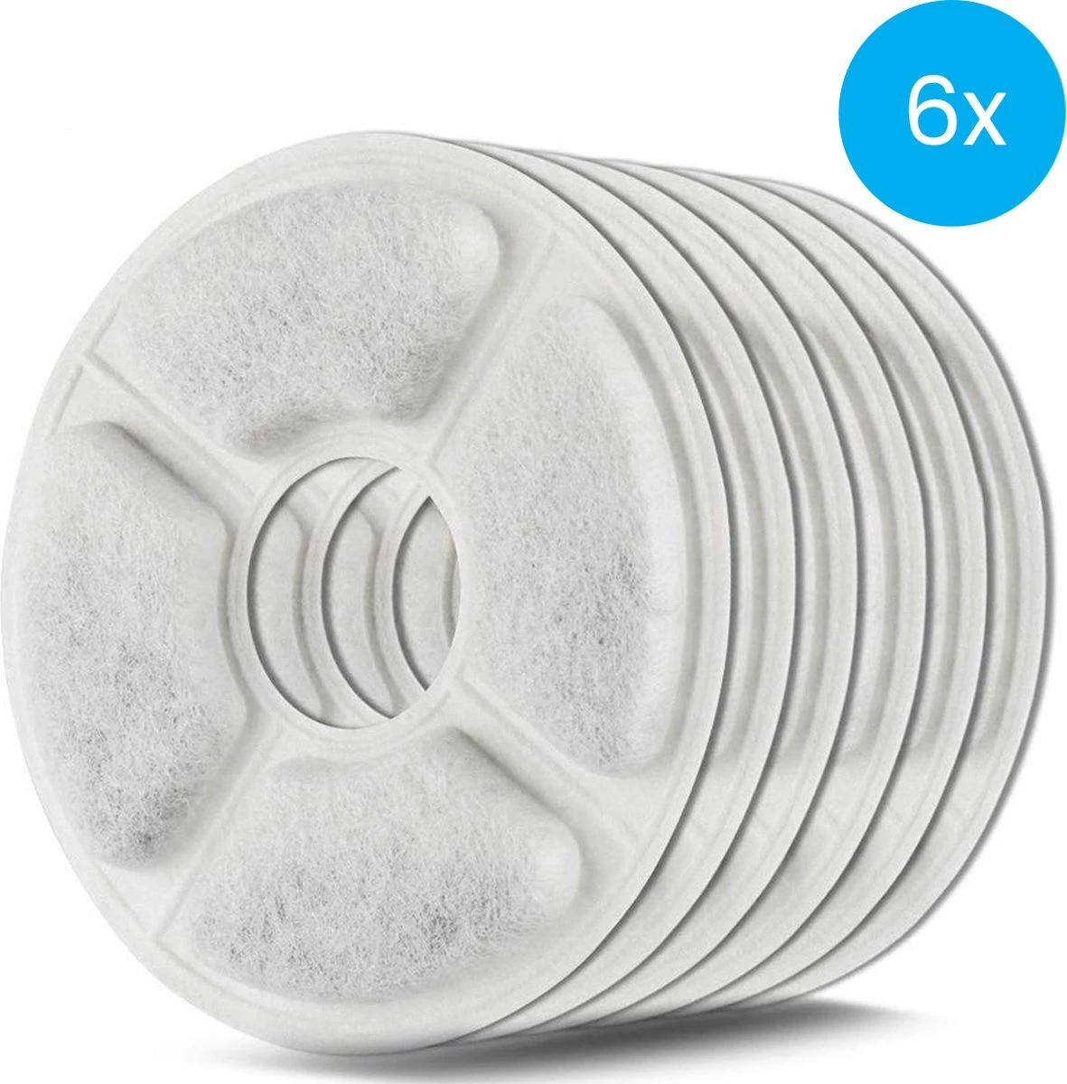 Auronic Drinkfontein Filters – 6 Stuks – 3-Laags – Voor Auronic Drinkfontein AU1362 En AU3163 3 Auronic Drinkfontein Filters – 6 Stuks – 3-Laags – Voor Auronic Drinkfontein AU1362 En AU3163