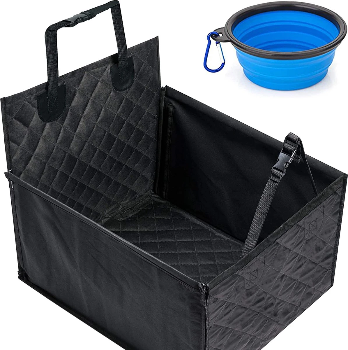 Smartpeas® Honden Autostoel Voor De Achterbank – 60X53X35cm – Met Glasvezel Bevestiging 3 Smartpeas® Honden Autostoel Voor De Achterbank – 60X53X35cm – Met Glasvezel Bevestiging