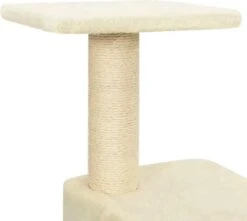 VidaXL Kattenkrabpaal Met Sisal Krabpalen 119 Cm Crèmekleurig