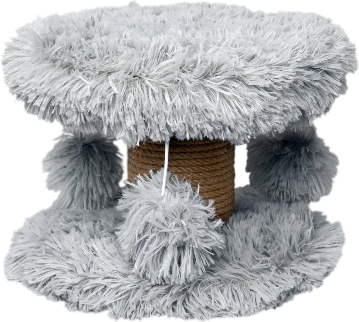 Topmast Krabpaal Fluffy Lycia – Grijs – 25 X 25 X 20 Cm – Made In EU – Krabpaal Voor Kittens – Met Kattenspeeltjes – Sterk Sisal Touw – Mini Krabpaal 3 Topmast Krabpaal Fluffy Lycia – Grijs – 25 X 25 X 20 Cm – Made In EU – Krabpaal Voor Kittens – Met Kattenspeeltjes – Sterk Sisal Touw – Mini Krabpaal