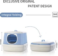 Opvouwbare Design Kattenbak Blauw