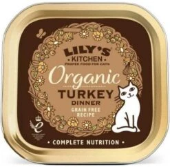 Lily’s Kitchen Cat Organic Turkey Pate Kattenvoer 3x 19×85 Gr