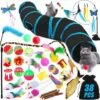 Kattenspeelgoedset Met Kattentunnel, 38 Stuks Kattenaccessoires, Veren Speelgoed Voor Katten, Pluche Speelgoed, Speelgoedmuizen, Kattenspeelgoed, Variety Pack Voor Kitty Katten 1 Kattenspeelgoedset Met Kattentunnel, 38 Stuks Kattenaccessoires, Veren Speelgoed Voor Katten, Pluche Speelgoed, Speelgoedmuizen, Kattenspeelgoed, Variety Pack Voor Kitty Katten -Dieren Benodigdheden Winkel 1200x1186