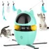 Kattenspeeltje Met Laser, Veertjes In Groen, 4 In 1 Electrisch |bewegend -multifunctioneel, Intelligent Kattenspeelgoed, Cat Toys, Poezen, USB Opladen | Bewegend Kattenspeeltje Laser – Interactief Speelgoed Katten Laserpen – Laserlampje Kat – Kittens -Dieren Benodigdheden Winkel 1200x1187