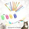CHICNEST – Katten Speelgoed Veertjes – Katten Speeltjes – Kitten Speeltjes – Kattenveertjes – Kitten Speelgoed – Speelgoed Voor Katten – Katten Speeltje – Veertjes Voor Katten – Speelgoed Set Voor Katten -Dieren Benodigdheden Winkel 1200x1200 28
