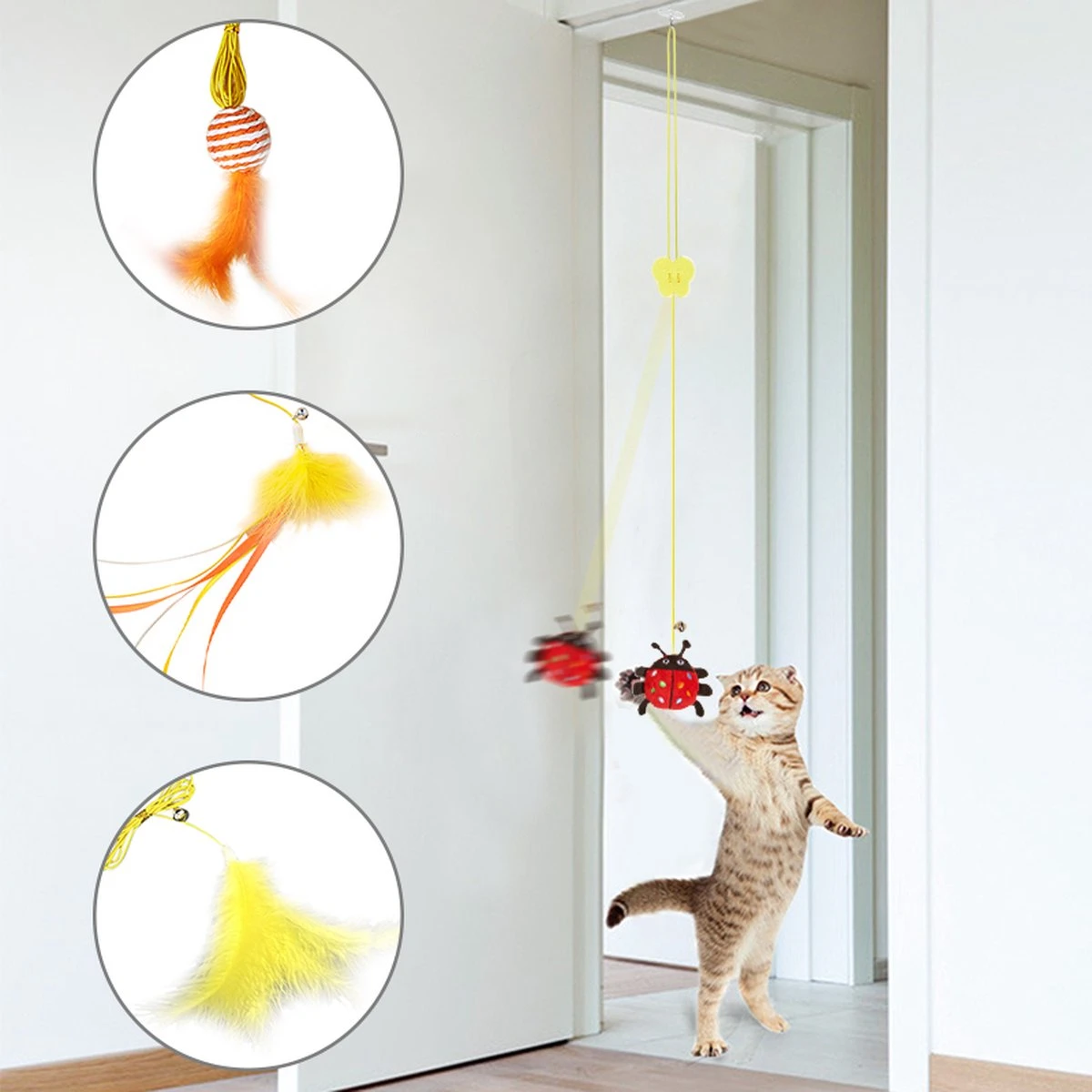 Kattenspeeltje Interactieve Cat Toy Opknoping Simulatie Kat Speelgoed Grappige Self-Hey Interactieve Speelgoed Voor Katje Spelen Teaser Wand Speelgoed Kat Levert Interactieve Cat Toy Opknoping Simulatie Kat Speelgoed Grappig Self-Hey Interactief 3 Kattenspeeltje Interactieve Cat Toy Opknoping Simulatie Kat Speelgoed Grappige Self-Hey Interactieve Speelgoed Voor Katje Spelen Teaser Wand Speelgoed Kat Levert Interactieve Cat Toy Opknoping Simulatie Kat Speelgoed Grappig Self-Hey Interactief
