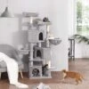 Krabpaal – Klimpaal – Kattenpaal – Kattenhuis – Kattenmand – Katten Speelgoed – Lichtgrijs -Dieren Benodigdheden Winkel 1200x1200 35