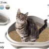 Georplast Open Hoek Kattenbak – Crème – 49 X 40 X 17,5 Cm -Dieren Benodigdheden Winkel 1200x759