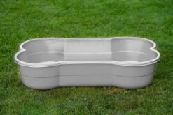 DogsLand Hondenzwembad In Botvorm – 120 Cm, Grijs, Voor Grote En Kleine Honden, Bijt- En Krabbestendig, UV-bestendig, 100% Made In Germany