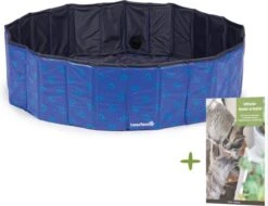 Beeztees Doggy Dip & Gratis Hitteplan E-book – Hondenzwembad – Bad Voor Honden – Opvouwbaar – Verkoeling – 120 Cm