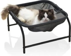 Groot Vierkant Kattenbed, 2022 Upgrade Verhoogde Hangmat Voor Katten, Kattenbed Om Te Slapen, Kattenmand Voor Binnen En Buiten, Kattenaccessoires, Kattennest Voor Kat Of Bank Voor De Zome