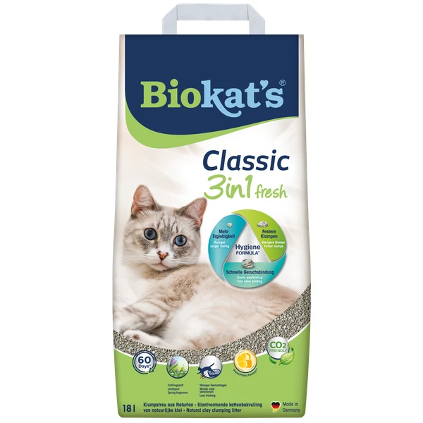 Biokat’s Classic Fresh 3 In 1 – Kattenbakvulling – 18 L 3 Biokat’s Classic Fresh 3 In 1 – Kattenbakvulling – 18 L