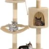 Decoways – Kattenkrabpaal Met Sisal Krabpalen Wandmontage 194 Cm Beige -Dieren Benodigdheden Winkel 428x1200 1