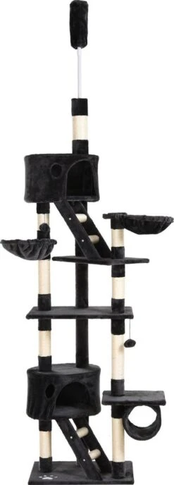 Nancy’s Santa Ana Krabpaal – Kattenbed – XL – Speelboom – Klimboom – Pluche – Grijs