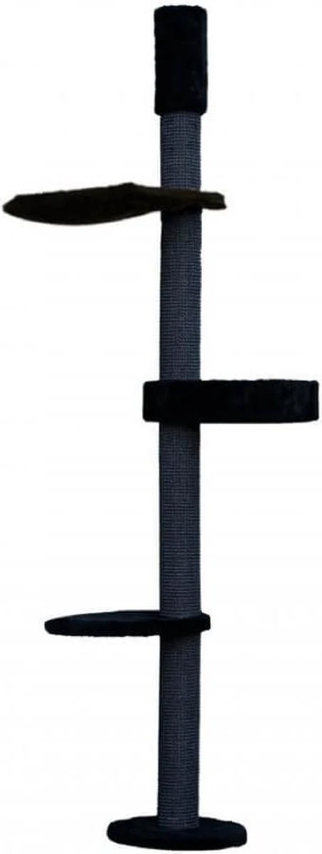 Kattens No1 Krabpaal Eiffel Zwart – Plafondhoog 3 Kattens No1 Krabpaal Eiffel Zwart – Plafondhoog