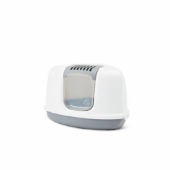 Savic Nestor Corner – Kattenbak – Wit Grijs