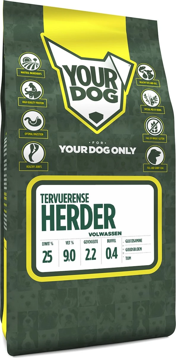 Yourdog Tervuerense Herder Volwassen (3 KG) 3 Yourdog Tervuerense Herder Volwassen (3 KG)