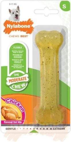 Nylabone Moderate Kauwbot Met Kipsmaak – Small – Voor Kleine Honden Tot 11 Kg