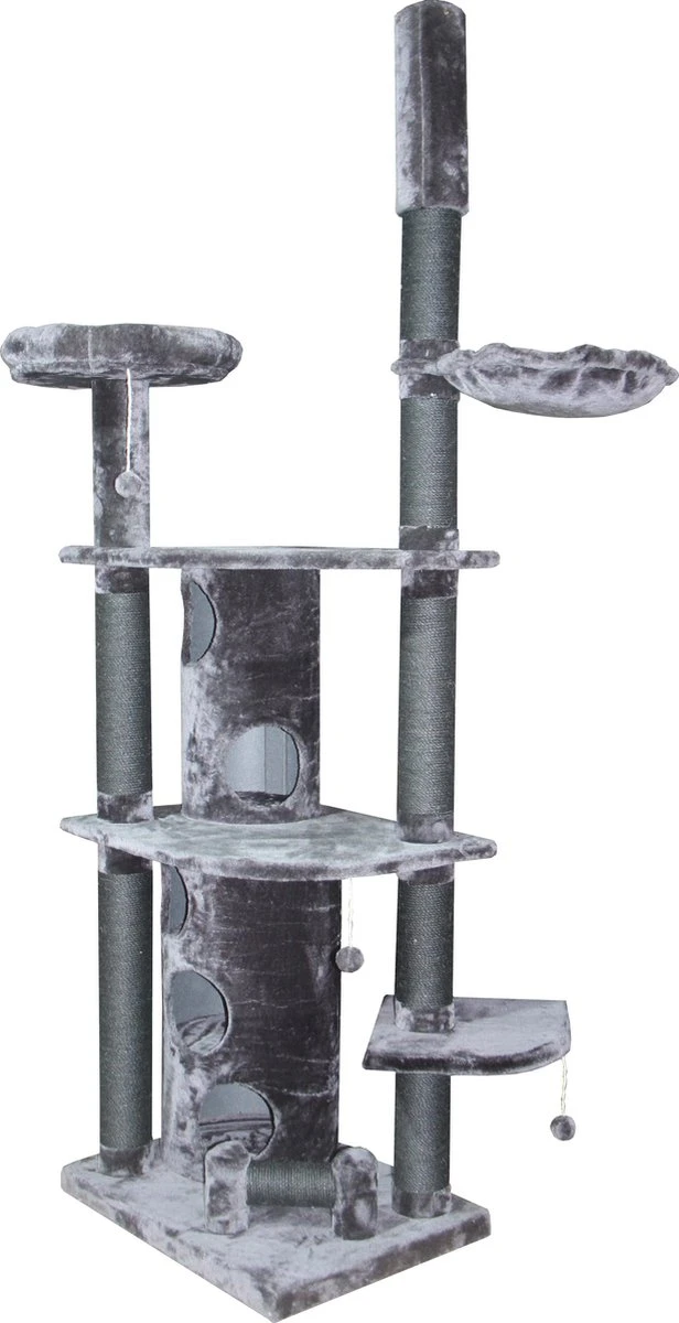 Topmast Krabpaal Heavy Catwick Grijs. 78* 58 * 240-260 Cm Verstelbaar 3 Topmast Krabpaal Heavy Catwick Grijs. 78* 58 * 240-260 Cm Verstelbaar