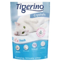 3x5L Fresh Tigerino Crystals Kattenbakvulling Silicaat
