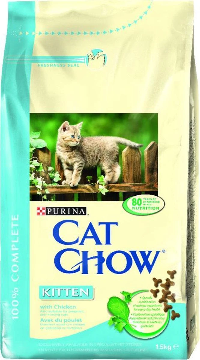 Cat Chow Kitten – Kip – Kattenvoer – 1.5 Kg