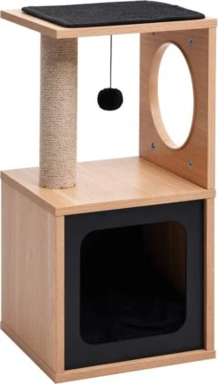 Decoways – Kattenkrabpaal Met Sisal Krabmat 60 Cm