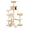 Peperkoekhuisje Krabpaal Met Ladder Beige H165 X L98 X B82 Cm -Dieren Benodigdheden Winkel 72124 pla knusperhaeuschen beige fg 9492 3