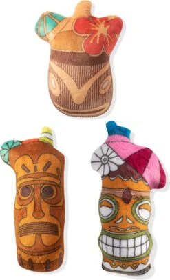 Petshop By Fringe Studio 289414 Set Tiki Drinks – Speelgoed Voor Dieren – Honden Speelgoed – Honden Knuffel – Honden Speeltje – Honden Speelgoed Knuffel – Hondenspeelgoed Piep – Hondenspeelgoed Bijten