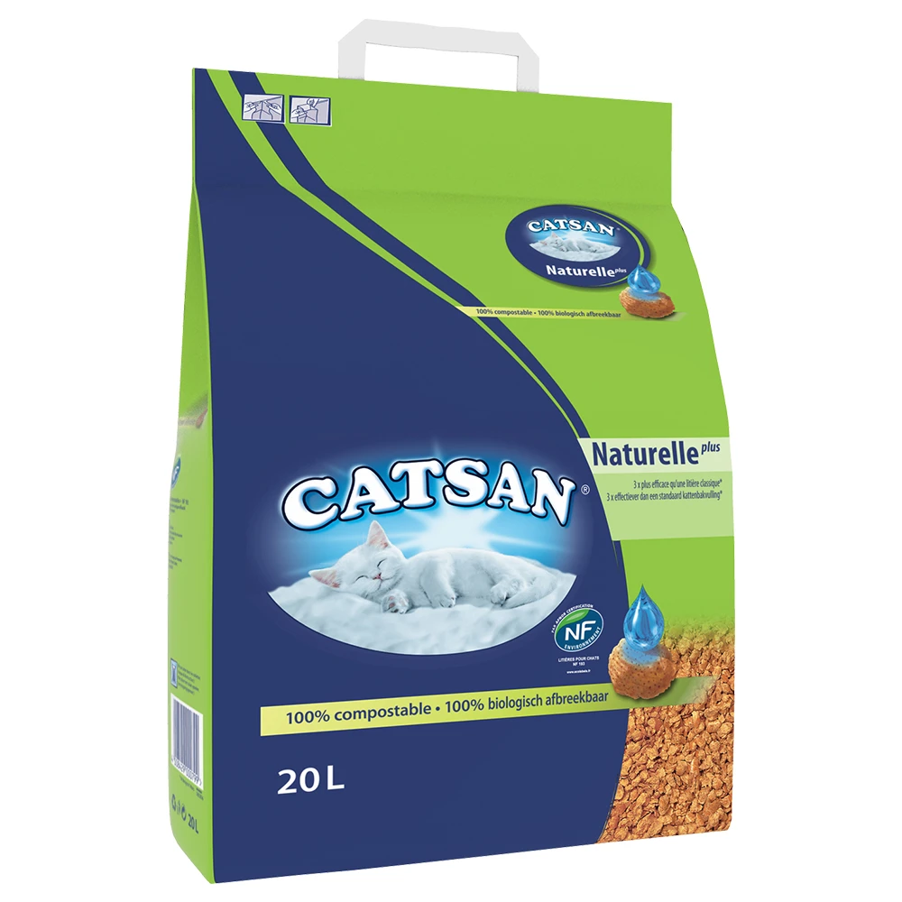 20L Naturelle Plus Catsan Kattenbakvulling Houtsnippers 3 20L Naturelle Plus Catsan Kattenbakvulling Houtsnippers