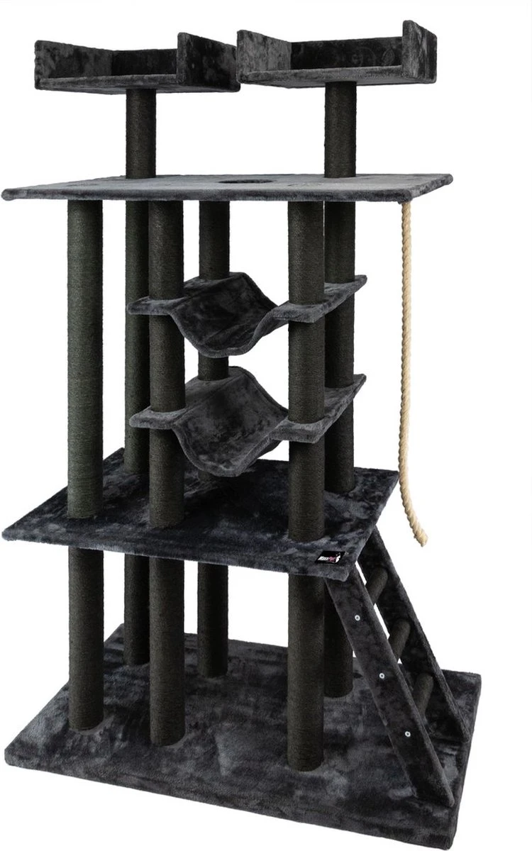 MaxxPet Krabpaal Maine Coon XXL – Voor Grote Katten – 120x60x205cm – Antraciet 3 MaxxPet Krabpaal Maine Coon XXL – Voor Grote Katten – 120x60x205cm – Antraciet