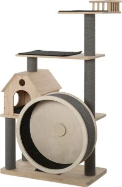 Medina Bugle Cays Krabpaal Kattenhuis – Natuur – Grenen, Sisal, Kunststof – 31,49 Cm X 15,74 Cm X 58,26 Cm