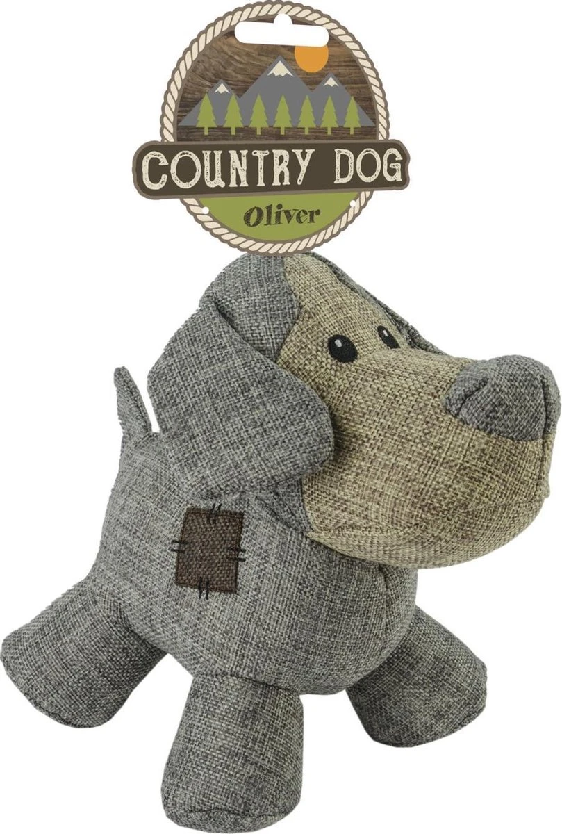 Country Dog Oliver – Honden Speelgoed – Honden Speeltje Met Piepgeluid – Honden Knuffel Gemaakt Van Duurzame Materialen – Dubbel Gestikt – Extra Lagen – Voor Trek Spelletjes Of Apporteren – Grijs – 21x21cm 3 Country Dog Oliver – Honden Speelgoed – Honden Speeltje Met Piepgeluid – Honden Knuffel Gemaakt Van Duurzame Materialen – Dubbel Gestikt – Extra Lagen – Voor Trek Spelletjes Of Apporteren – Grijs – 21x21cm