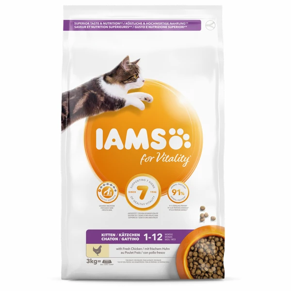 Iams Cat Kitten – Kattenvoer – Kip 3 Kg 3 Iams Cat Kitten – Kattenvoer – Kip 3 Kg