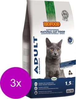 Biofood Ncf Adult – Fit – Kattenvoer – 3 X 1.5 Kg