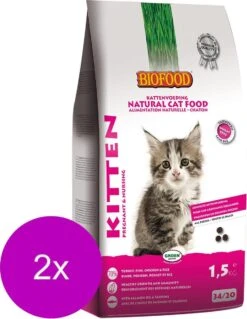 Biofood Ncf Kitten PregnantΝrsing – Kattenvoer – 2 X 1.5 Kg