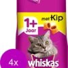Whiskas Brokjes Adult Kip – Kattenvoer – 4 X 950 G -Dieren Benodigdheden Winkel 974x1200