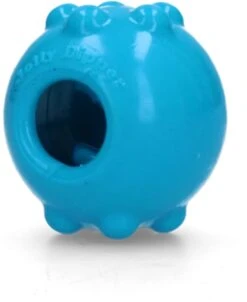 Jolly Pets Jolly Dipper – Hondenspeeltje – Likmat – Kauwspeeltje Voor Honden – Mentale Uitdaging – Blauw – TPE – 10cm
