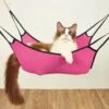 Kattenhangmat – Hangende Mat – Roze – Fleece – Hangmat Voor Huisdieren – 50 X 40 Cm – Katten -Dieren Benodigdheden Winkel 987x1200